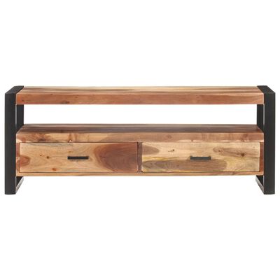 vidaXL TV Stand 47.2"x13.8"x17.7" Solid Wood with Honey Finish