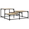 vidaXL Coffee Table Sonoma Oak Engineered Wood, Metal Medium