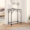 vidaXL Console Table Transparent glass and steel Steel and glass Sleek