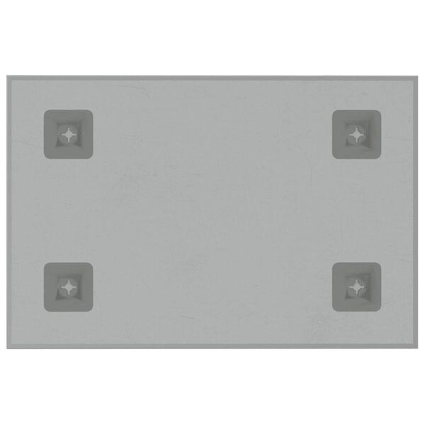 vidaXL Wall-mounted Magnetic Board White 11.8"x7.9" Tempered Glass