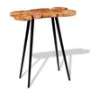 vidaXL Bar Table Brown and Black Solid Acacia wood and Iron Industrial