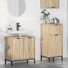 vidaXL Bathroom Furniture Set with Drawer with Shelf 2 pcs Sonoma Oak
