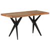 vidaXL Dining Table 55.1"x27.6"x29.9" Solid Reclaimed Wood