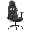 vidaXL Gaming Chair Black and Camouflage