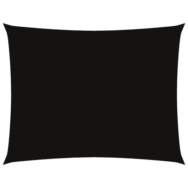 vidaXL Sunshade Sail Oxford Fabric Rectangular 9.8x13.1' Black