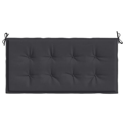 vidaXL Garden Bench Cushion Black 47.2"x19.7"x1.2" Oxford Fabric