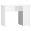 vidaXL Desk High gloss white Engineered wood 39.4 in x 21.7 in x 29.5 in