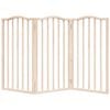 vidaXL Dog Gate Set of 3 Poplar Wood Foldable Modern Durable