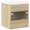 vidaXL Bathroom Furniture Set Sonoma Oak Engineered wood Medium