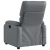 vidaXL Electric Massage Recliner Chair Gray Faux leather, Wood, Metal, Foam