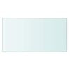 vidaXL Glass Panel Clear Tempered Glass Small Durable Glass Shelf