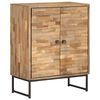 vidaXL Sideboard Natural Brown Reclaimed teak wood 23.6 x 11.8 x 29.5 in