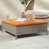 vidaXL Garden Table Grey and Brown