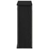 vidaXL Bathroom Wall Cabinet Black wood Engineered wood Medium