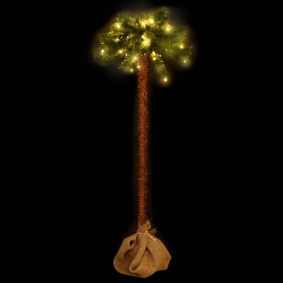 vidaXL Artificial Palm Tree with LEDs 47.2"