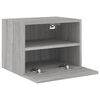 vidaXL TV Wall Cabinet Grey Sonoma Engineered wood Compact