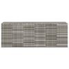 vidaXL Cushion Box Grey PE rattan, powder-coated steel Large Cushion Box