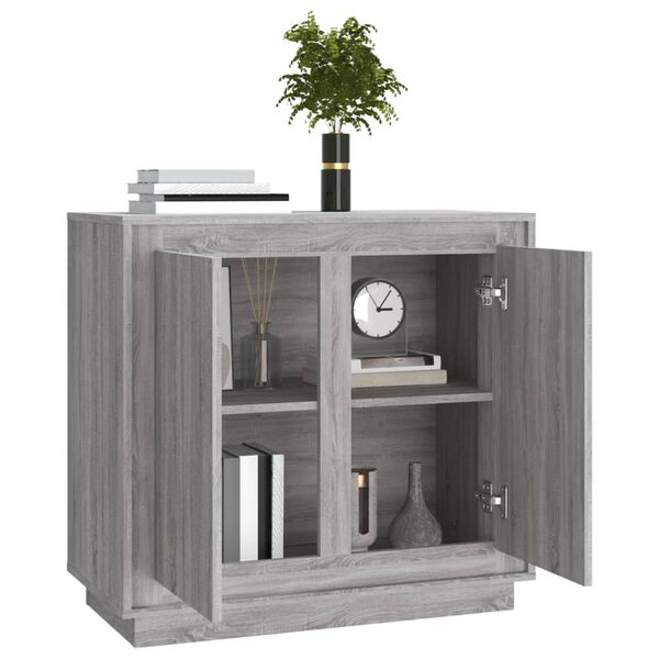 vidaXL Sideboard Gray Sonoma Engineered Wood Medium Sideboard