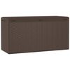 vidaXL Storage Box Brown Polypropylene Medium Garden Storage Box