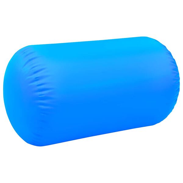 vidaXL Inflatable Gymnastic Roll with Pump 39.4x23.6" PVC Blue