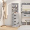 vidaXL Highboard Grey sonoma 40 x 41 x 135 cm Engineered wood