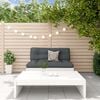 vidaXL Garden Lounge Set White Solid Pine Wood Medium Modular