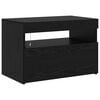 vidaXL TV Cabinet 2 pcs Black Oak 260 x 37 x 40 cm Engineered Wood