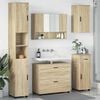 vidaXL Bathroom Furniture Set with Drawer with Shelf 5 pcs Sonoma Oak