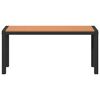 vidaXL Garden Bench Brown 100 x 28 x 45cm Steel