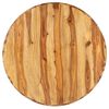 vidaXL Coffee Table Natural Solid Acacia Wood 25.6 in dia Coffee Table