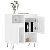 vidaXL Sideboard High gloss white Engineered wood, iron Medium Sideboard