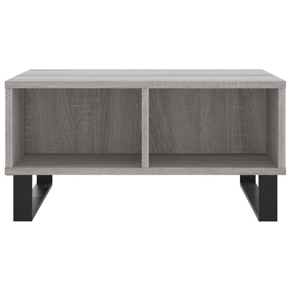 vidaXL Coffee Table Grey Sonoma Engineered Wood Medium Coffee Table