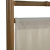 vidaXL Folding 4-Panel Room Divider Bamboo and Canvas 63"