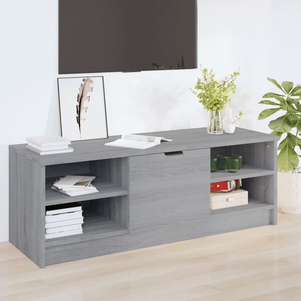 vidaXL TV Stand Gray Sonoma 40.2"x14"x14.4" Engineered Wood