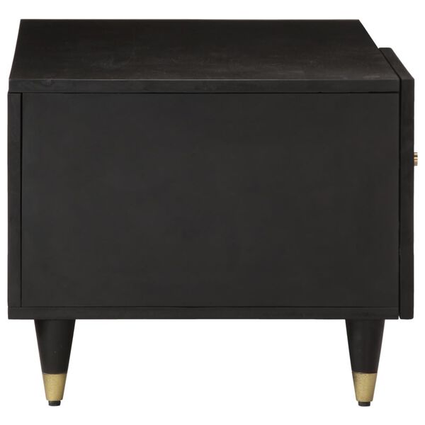 vidaXL Coffee Table Black Solid mango wood Medium Coffee Table