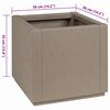vidaXL Garden Planter Gray 36 x 36 x 35 cm Polypropylene