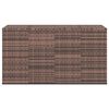 vidaXL Cushion Box Brown gradient PE rattan, powder-coated steel Large