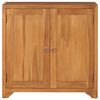 vidaXL Cabinet Natural Teak Brown Solid Teak Wood, Plywood Compact