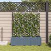 vidaXL Garden Planter 3 pcs LiGht Grey 47.24 x 15.75 x 56.30 in Steel
