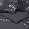 vidaXL Duvet Cover Set Set of 2 Black 100% Cotton Standard Durable
