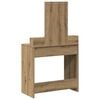 vidaXL Dressing Table Brown 31.10 x 16.14 x 55.12 in Engineered Wood