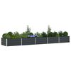 vidaXL Planter Anthracite 195 x 100 x 45 cm Galvanised Steel