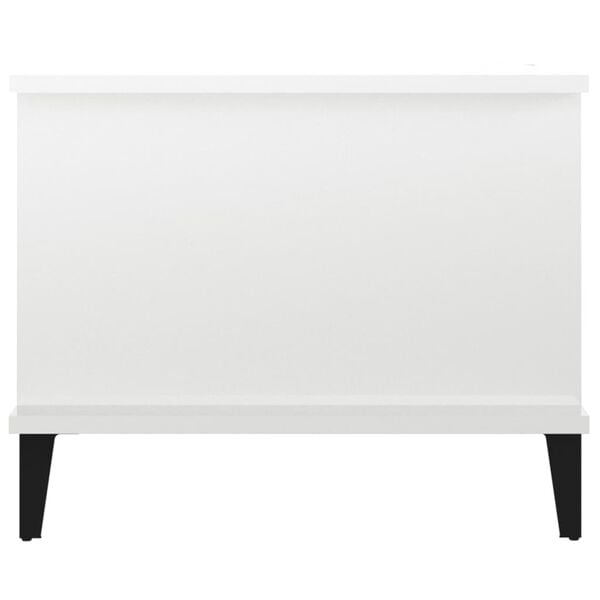 vidaXL Coffee Table High gloss white Engineered wood 35.4 x 19.7 x 15.7 in