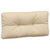 vidaXL Pallet Cushion Beige 100% polyester Water-resistant materials