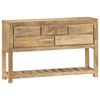 vidaXL Sideboard Natural Solid Mango Wood Medium Sideboard Rectangular