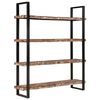 vidaXL Bookcase Mixed color finish Solid Reclaimed Wood and Iron Large