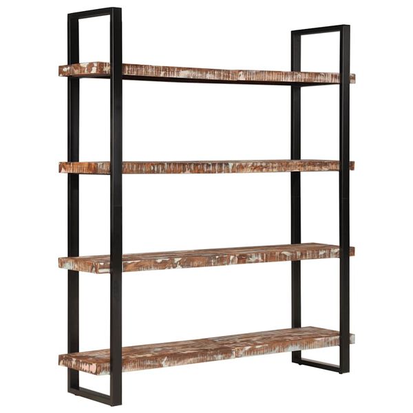 vidaXL Bookcase Mixed color finish Solid Reclaimed Wood and Iron Large