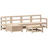 vidaXL Garden Sofa Set Natural Pine Solid pine wood, Plywood Medium