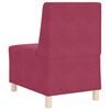 vidaXL Modular Sofa Unit Armless 2 pcs Wine Red