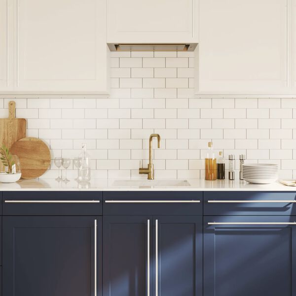 vidaXL Cabinet Handle Set of 20 Silver Stainless Steel Medium